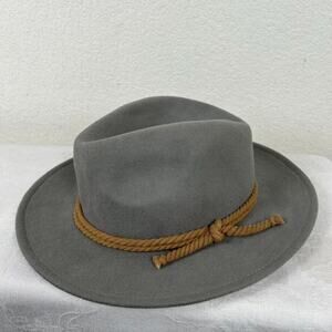 So wool felt hat NWT seagrass color adjustable Bohemian Jazz Streetwear Basic